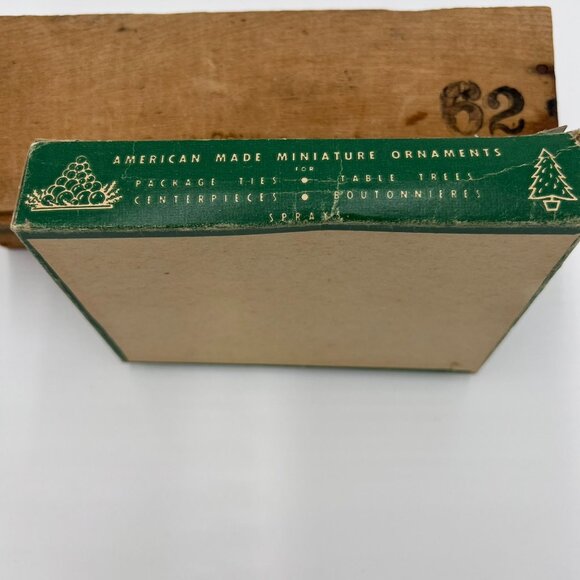 Vintage Empty Shiny Brite Glass Tree Ornaments Box American Made 12 Pc Christmas - Picture 3 of 4